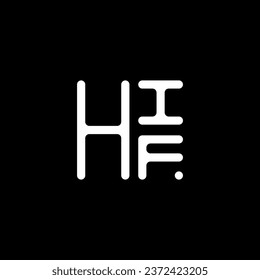 HIF letter logo vector design, HIF simple and modern logo. HIF luxurious alphabet design  
