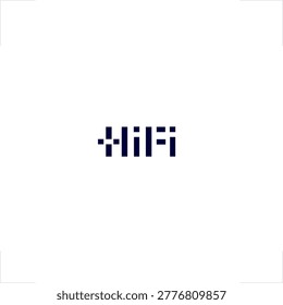 HiFi sound equalizer niche for audio technology industry, featuring a geometric minimalist style, perfect for music production branding, podcast streaming apps, high-fidelity equipment identity, digital studio services, and professional use