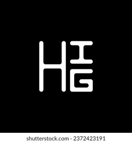 HIG letter logo vector design, HIG simple and modern logo. HIG luxurious alphabet design  