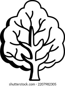 Árboles de cerezo de Higán Diseño de iconos vectores, actividades otoñales o otoñales Símbolo, signo del tiempo caducifolio, cosecha temporada Elementos Ilustración de material, concepto caducifolio de arbol de arce