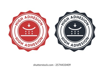 High Adhesion badge logo template illustration