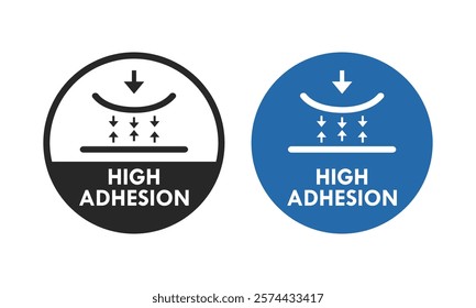 High Adhesion badge logo template illustration