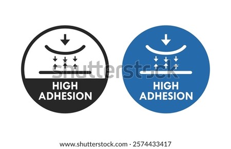 High Adhesion badge logo template illustration