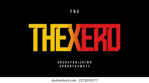 High alphabet, slab serif letters, sportswear font for logo, headline movie, publishing title, editorial, jersey text, packaging typography, cover typographic design. Vector typeset