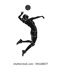 Volleyball Player Icon Free Download Png And Vector