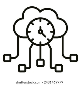 High Availability icon line vector illustration