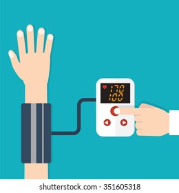 High Blood Pressure Concept Vector Stock Vector (Royalty Free ...