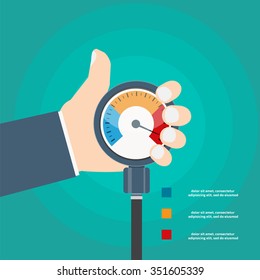 High Blood Pressure Concept Vector