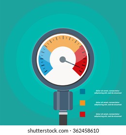 High blood pressure concept vector
