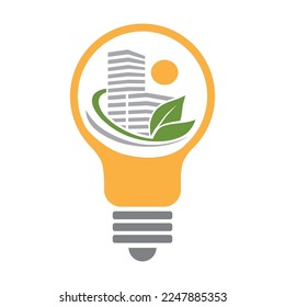 high building inside  light bulb 