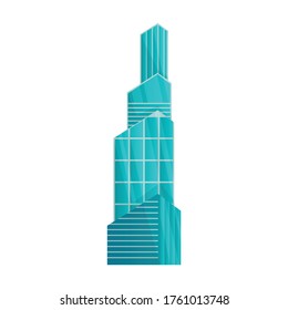 High buildings vector icon.Cartoon vector icon isolated on white background high buildings.