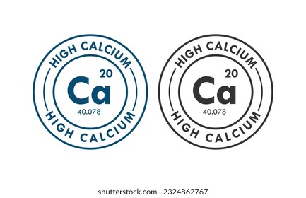 High calcium design template illustration