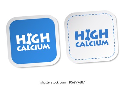 High calcium stickers