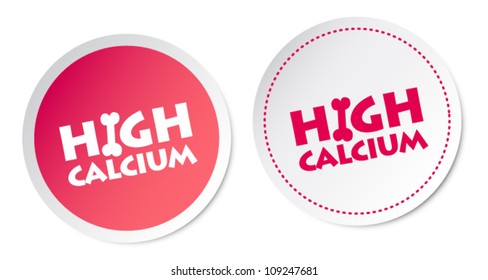 High calcium stickers