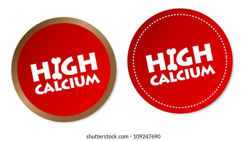High calcium stickers