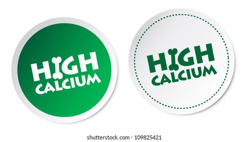 High calcium stickers