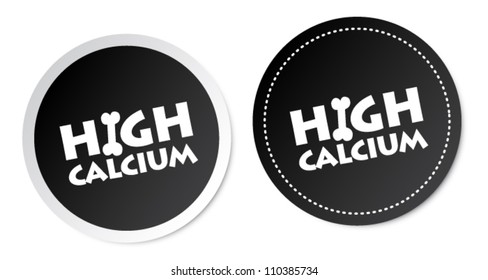 High calcium stickers
