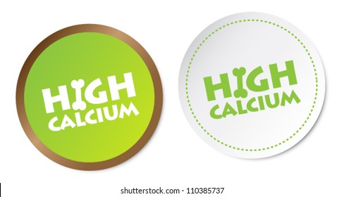 High calcium stickers