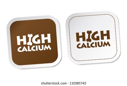 High calcium stickers
