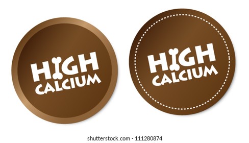 High calcium stickers