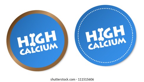 High calcium stickers