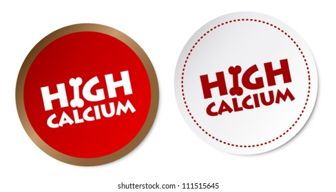 High calcium stickers