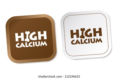 High calcium stickers