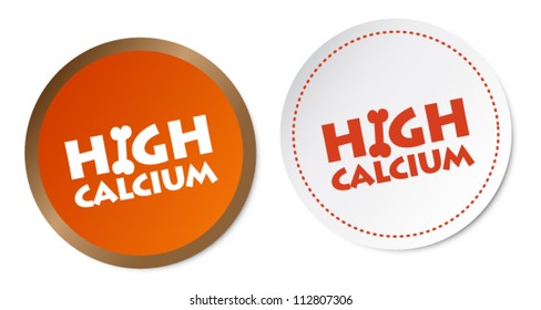 High calcium stickers
