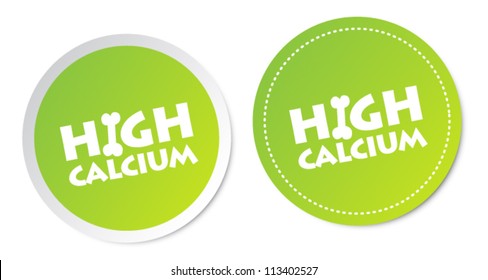 High calcium stickers