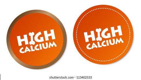 High calcium stickers