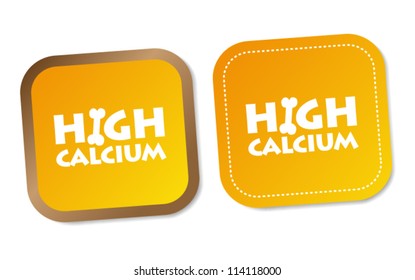 High calcium stickers
