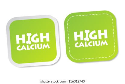 High calcium stickers