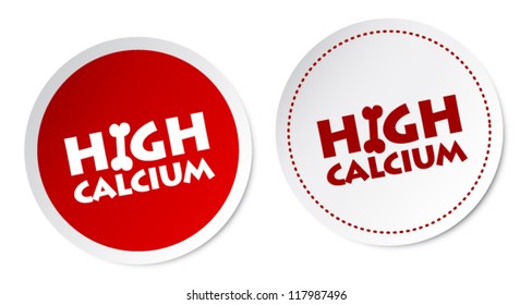 High calcium stickers