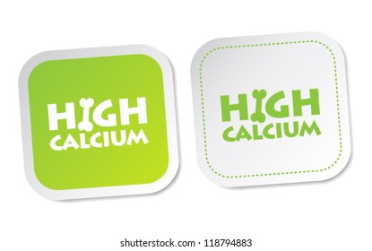 High calcium stickers
