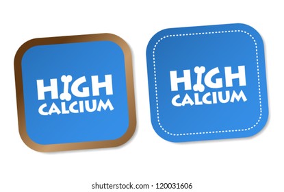 High calcium stickers