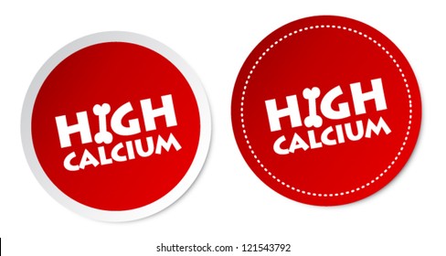 High calcium stickers