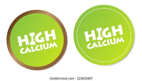 High calcium stickers