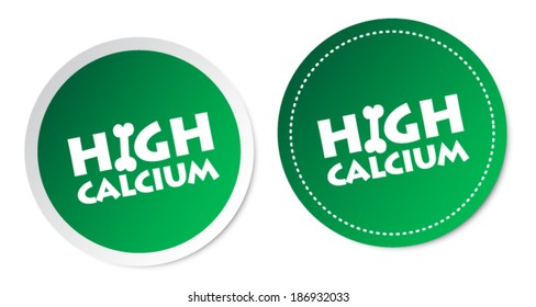 High calcium stickers