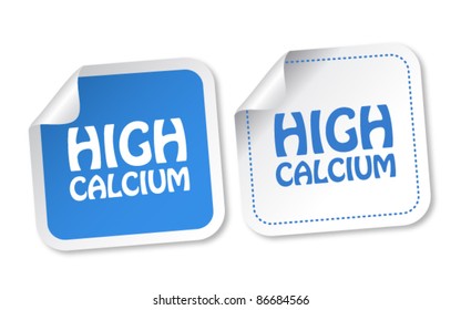 High calcium stickers