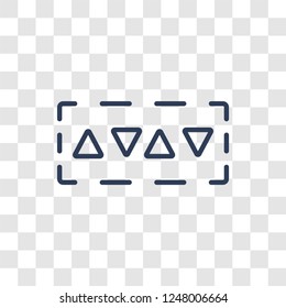 High capacity color barcode icon. Trendy linear High capacity color barcode logo concept on transparent background from Artificial Intellegence and Future Technology collection