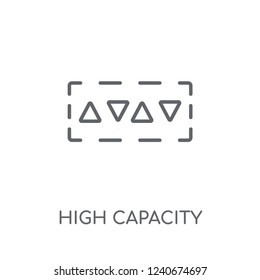 High capacity color barcode linear icon. Modern outline High capacity color barcode logo concept on white background from Artificial Intellegence and Future Technology collection.