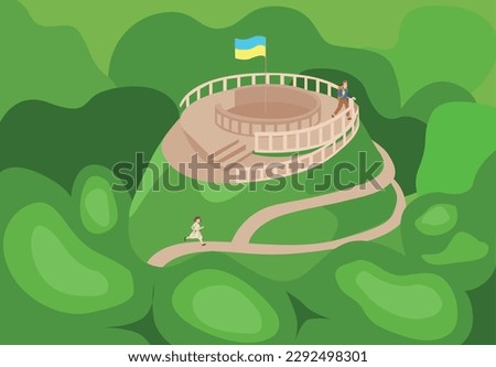 High castle in Lviv. Ukraine