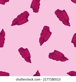 High chef hat engraved seamless pattern. Kitchen traditional element for cook in hand drawn style. Sketch texture for fabric, wallpaper, textile, print, title, wrapping paper. Vector illustration.