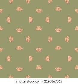 High Chef Hat Engraved Seamless Pattern. Kitchen Traditional Element In Hand Drawn Style. Sketch Texture For Fabric, Wallpaper, Textile, Print, Title, Wrapping Paper. Vector Illustration.