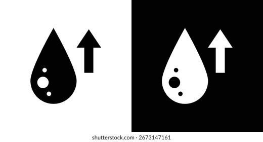 Coleção de ícones de colesterol alto. Ilustração de vetor preenchido em preto e branco.