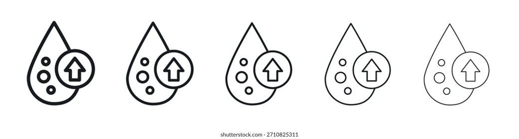 Design de ícone de colesterol alto, logo, app, UI. Ilustração vetorial, EPS