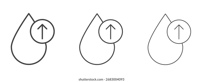 High cholesterol icon - editable stroke vector illustration