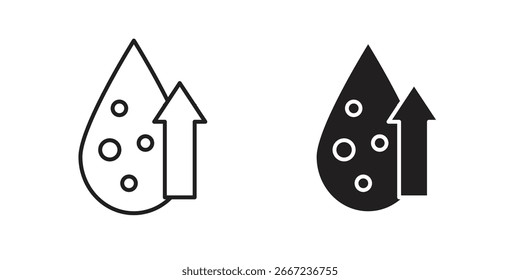 Ikonenelemente mit hohem Cholesterinspiegel. doodle-Grafiksymbole.