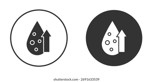 High cholesterol icon flat illustrations. vector art.
