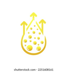 High cholesterol icon. illustration vector